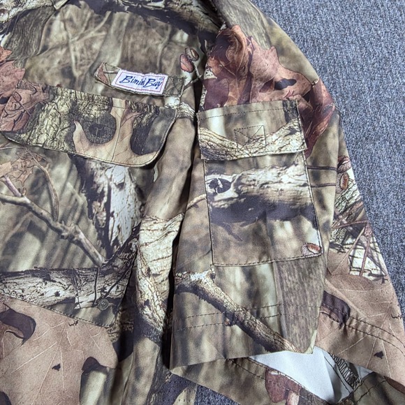 Bimini Bay Camo Men's Large Short Sleeve Button Up Fishing Hunting Outdoors - Picture 4 of 9